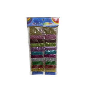 Brillantina glitter en blister x 24 uds