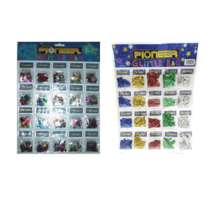 20 sobres de Lentejuelas holograficas glitter color