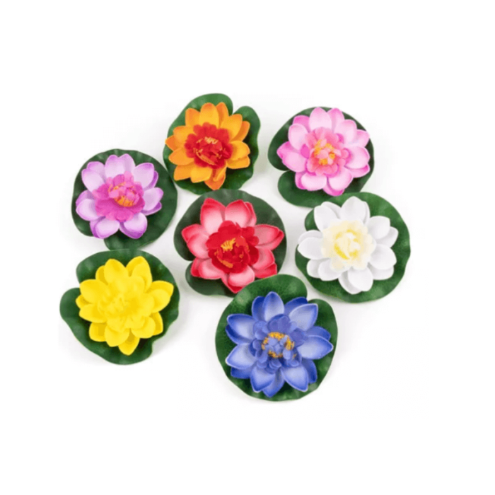 Flor de loto artificial flotante decoracion