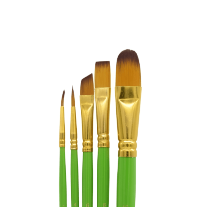 Set 5 pinceles bomejia calidad premium