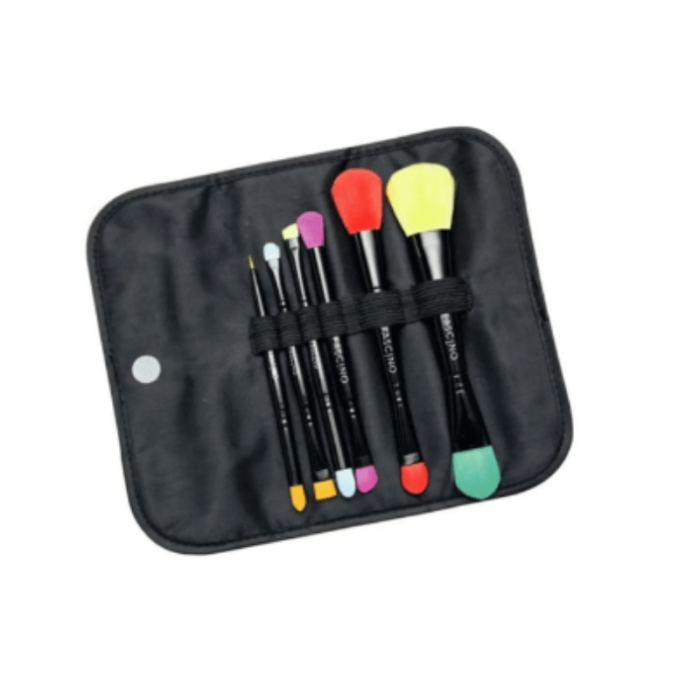 Set 6 brochas y pinceles make up doble funcion