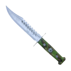 Cuchillo mango camuflado con brujula