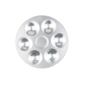 Bandeja de aluminio para pintura 6 pozos tipo flor