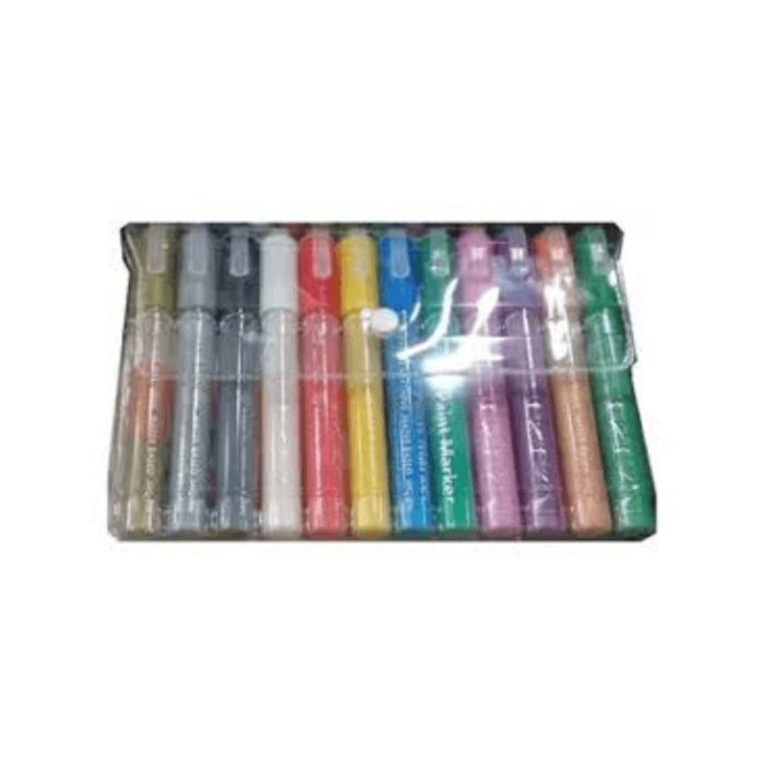 Marcador fibron de acrilico para tela x 12