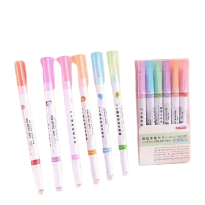Boligrafos roller stamp x 6