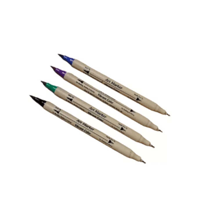 Marcadores doble punta x 24 dual art marker