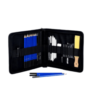 kit de lapices de dibujo profesional con estuche