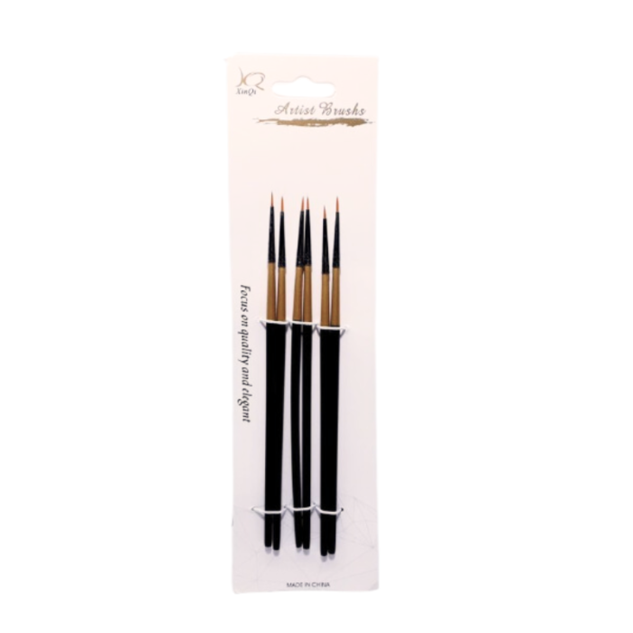 Kit x 6 pinceles liner cortos