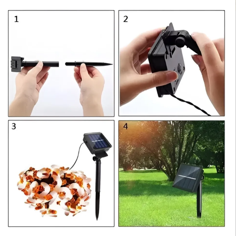 Guirnalda solar * 30 abejas calido exterior interior decoracion de jardin - Image 6