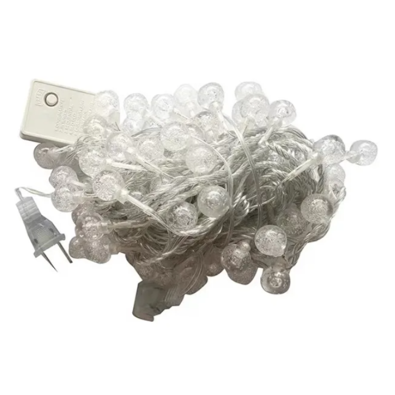 Guirnalda solar x 30 pelotas transparentes color calido - Image 3