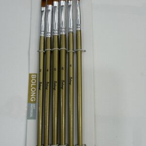 pincel *6 bolong redondo mango dorado  11258