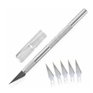Bisturí Cutter C/ 5 Hojas Multifunción Corte Precisión 22461