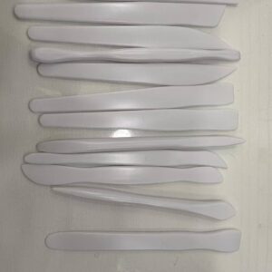 Set X 12 Espátulas Plásticas bolong  Oleo Acrílico Blanca 23794