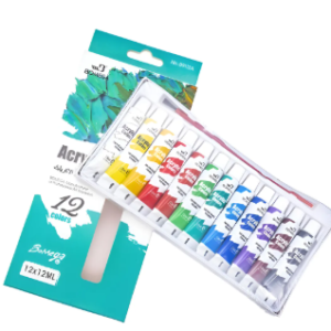 12 Acrilicos En Pomo 12ml Colores No Toxico    23751