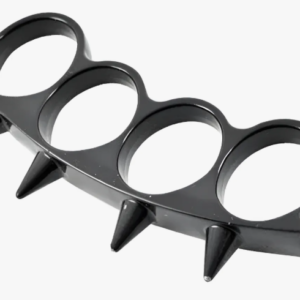Manopla Anillo Puas Metalico Defensa Negro 23616