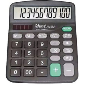 Calculadora de escritorio Kenko Display KK-837b de 12 dígitos, color negro  23370
