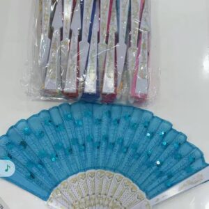 abanico tela colores surtido 23773 *u