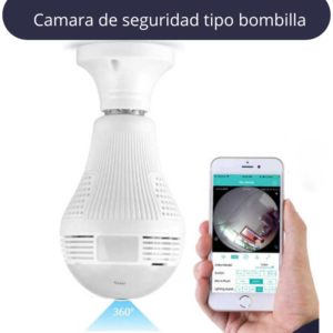 Camara espia de seguridad tipo bombilla