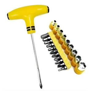 Juego de puntas de destornilladores con llave T 24 piezas
